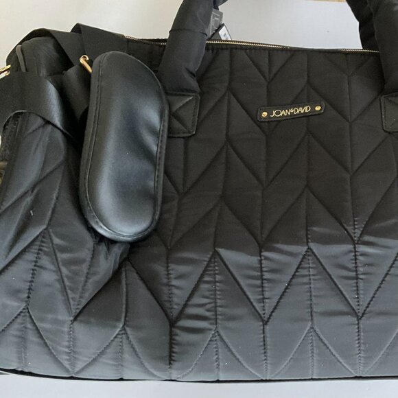 JOAN & DAVID Chevron Quilted Roll Duffle Bag NWT Size 21" - Picture 11 of 11